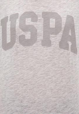 Kadın Gri Melanj Bisiklet Yaka T-Shirt - 50225789060