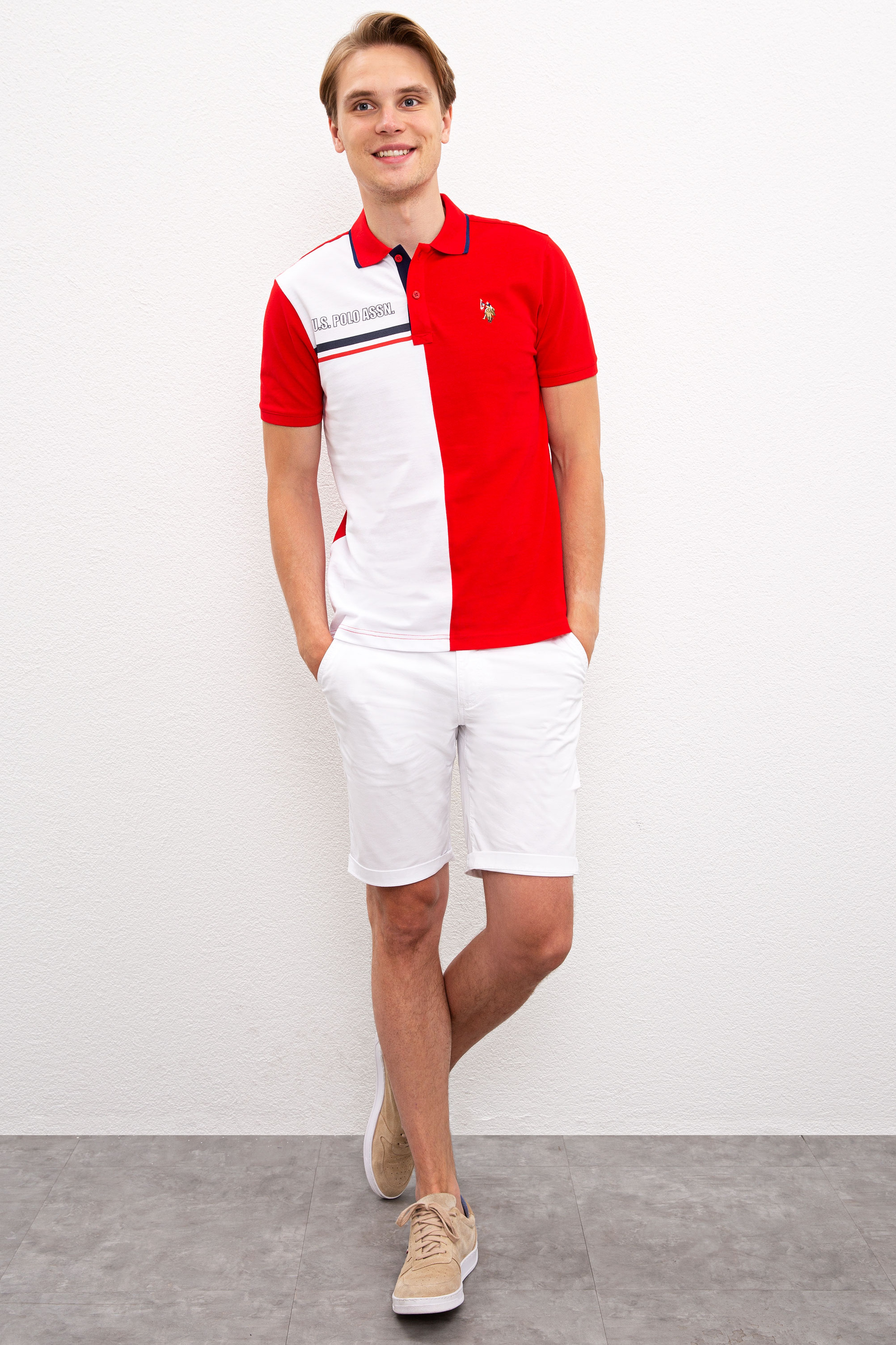 Erkek Kırmızı Polo Yaka T-Shirt