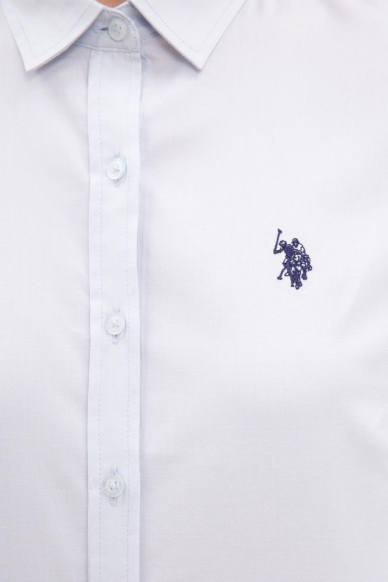 Kadın Mavi Gömlek Uzunkol Basic - 50200203015