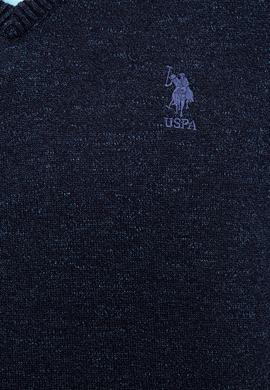 Erkek Lacivert V-Yaka Triko Kazak - 50223888001