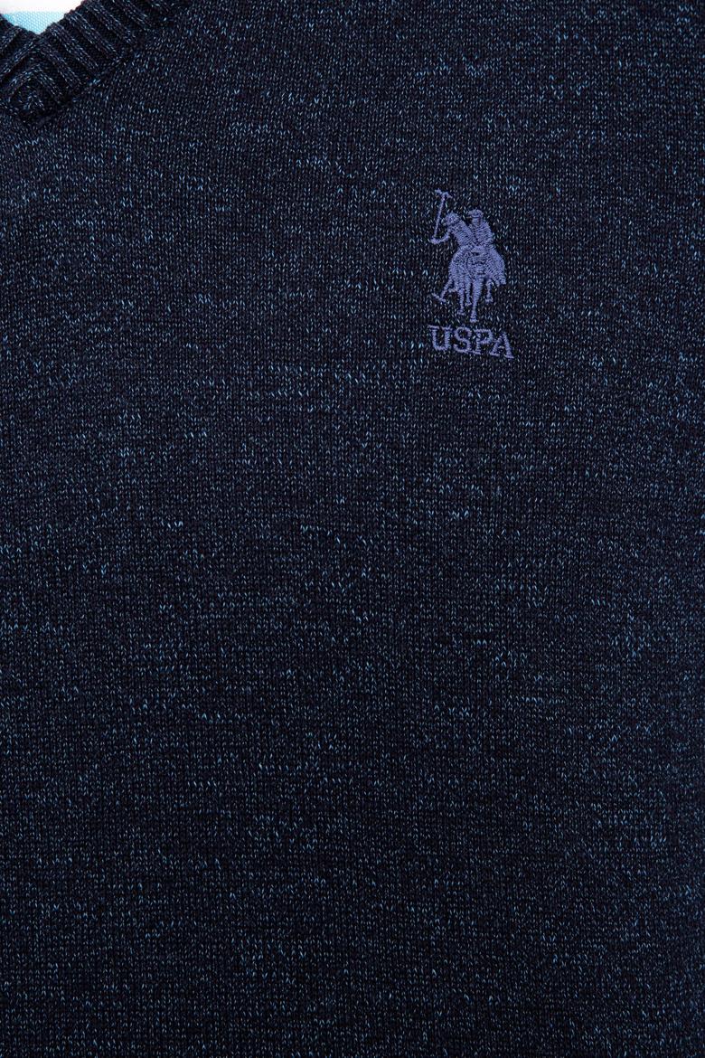 Erkek Lacivert V-Yaka Triko Kazak - 50223888001