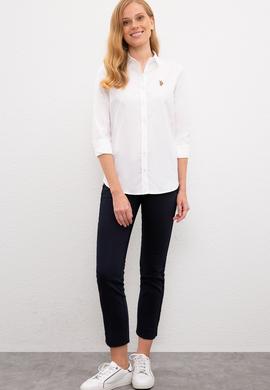 Kadın Beyaz Gömlek Uzunkol Basic - 50200126001