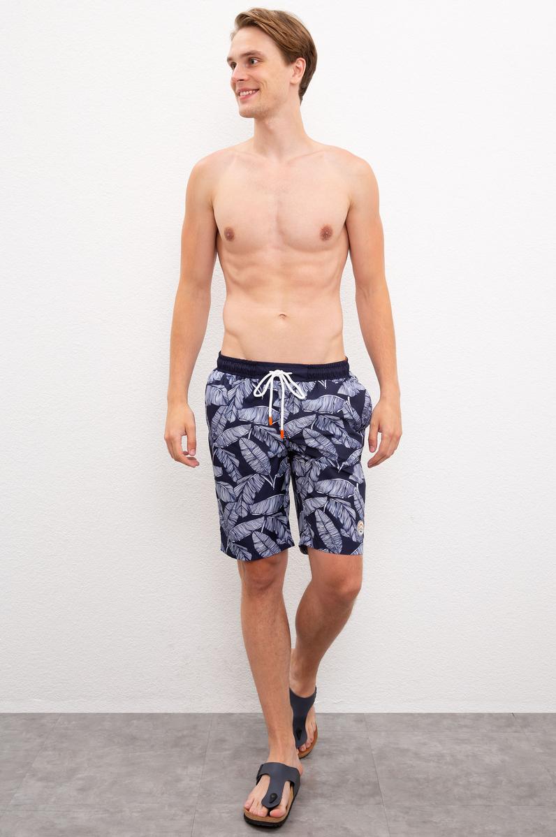 Erkek Lacivert Deniz Şortu