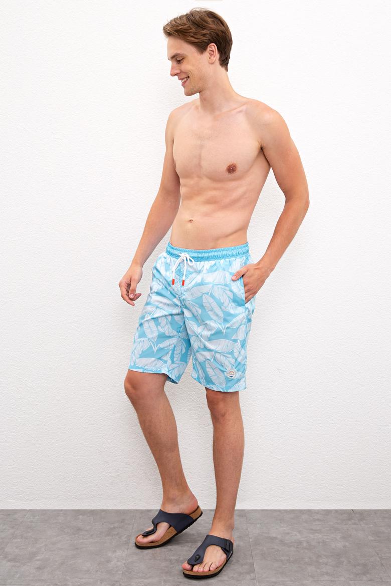 Erkek Mavi Deniz Şortu - 50218765014