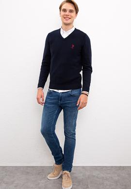 Erkek Lacivert Basic Kazak - 50224890002