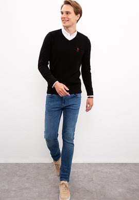 Erkek Siyah Basic Kazak - 50224890032