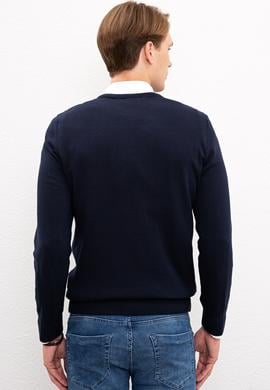 Erkek Lacivert Basic Kazak - 50224890002