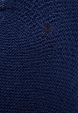 Erkek İndigo Basic Kazak - 50224890042