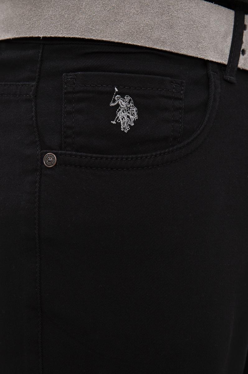 Erkek Siyah Kanvas Pantolon