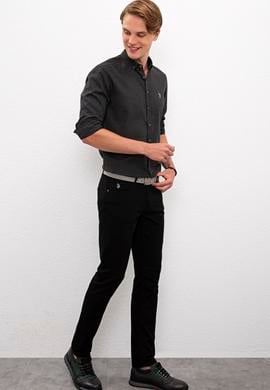 Erkek Siyah Kanvas Pantolon - 50206360001