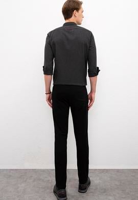 Erkek Siyah Kanvas Pantolon - 50206360001