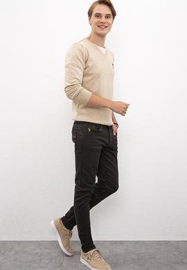 Erkek Kahverengi Denim Pantolon - 50213690002