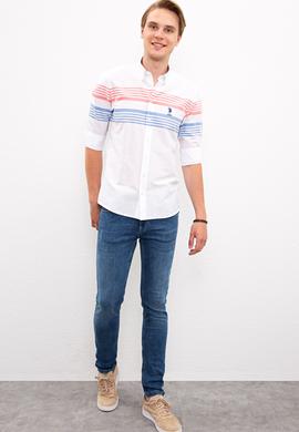 Erkek Lacivert Uzun Kollu Gömlek - 50219643003