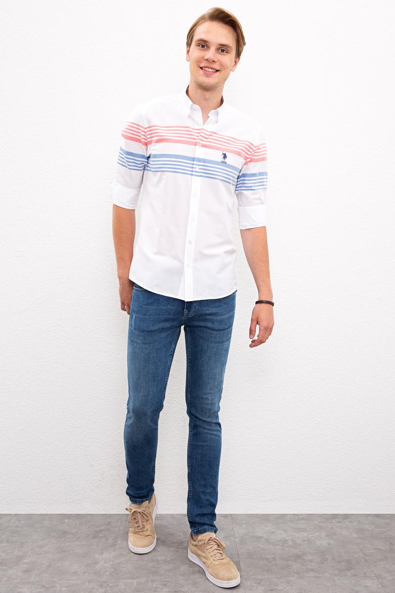 Erkek Lacivert Uzun Kollu Gömlek - 50219643003