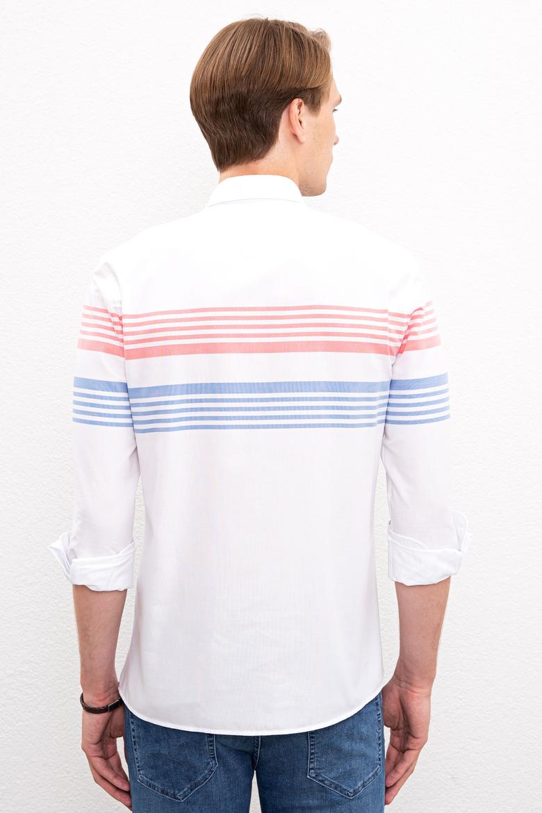 Erkek Lacivert Uzun Kollu Gömlek - 50219643003