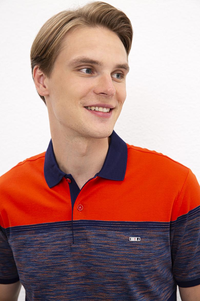 Erkek Açık Kırmızı Polo Yaka T-Shirt - 50219243045