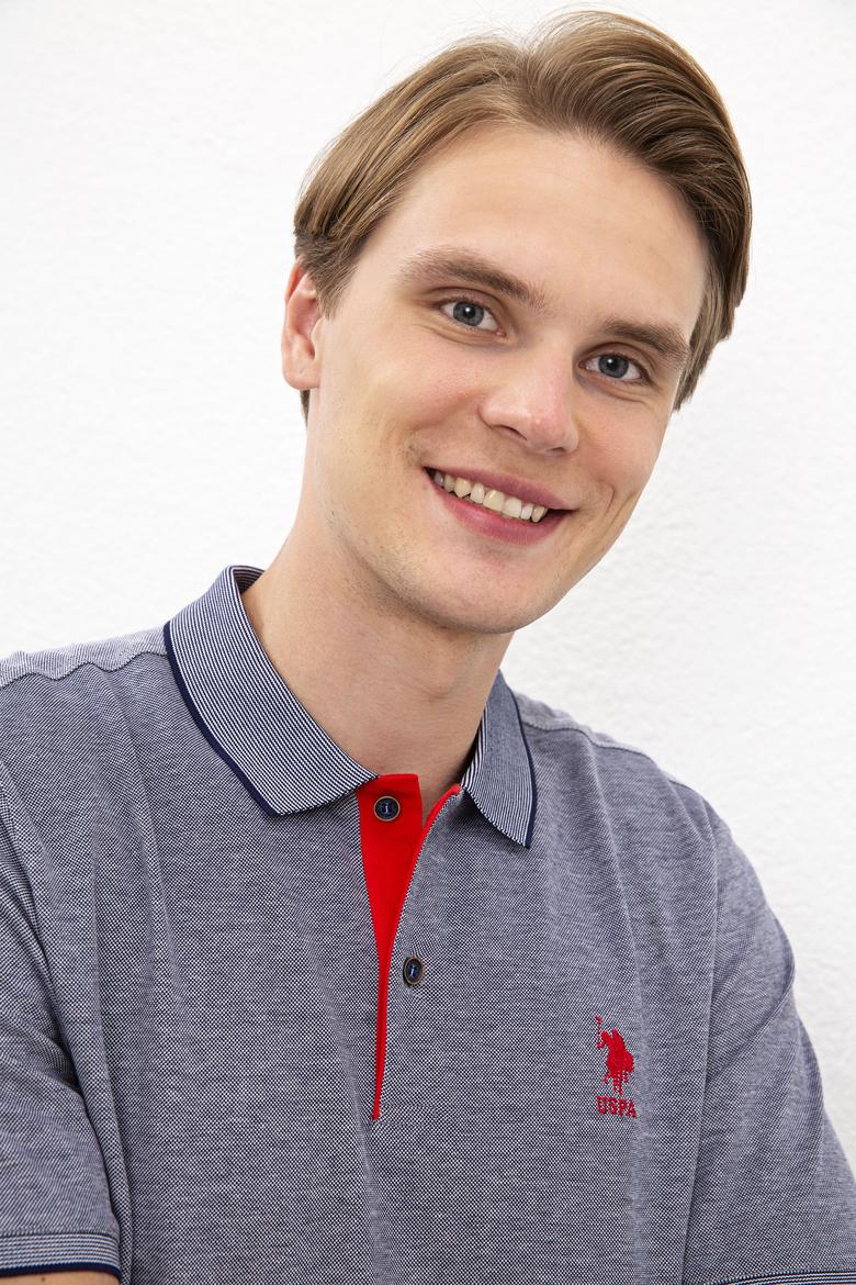 Erkek Lacivert Polo Yaka T-Shirt - 50219258004