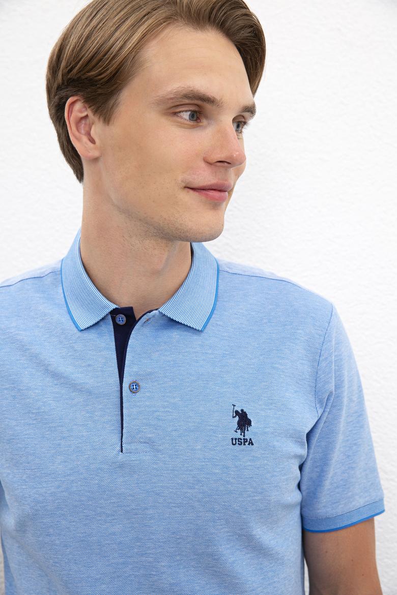 Erkek Kobalt Mavi T-Shirt - 50219258052