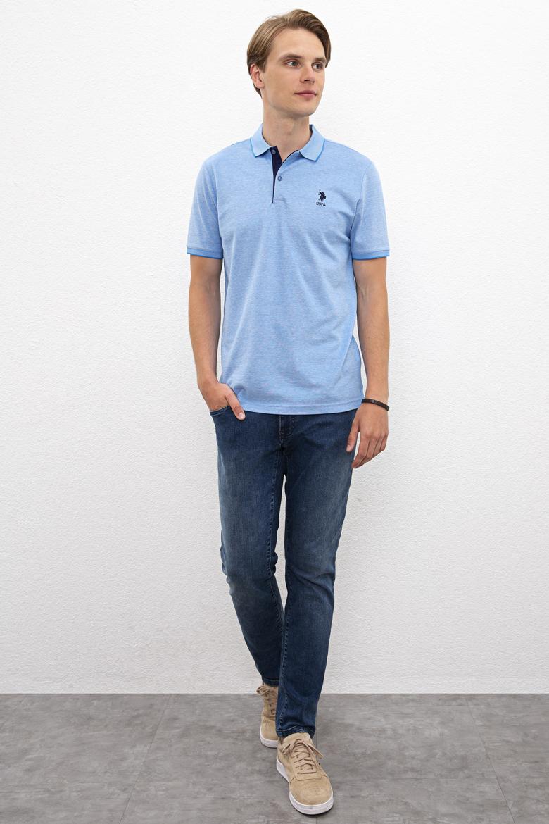 Erkek Kobalt Mavi T-Shirt - 50219258052