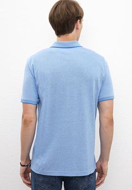 Erkek Kobalt Mavi T-Shirt - 50219258052