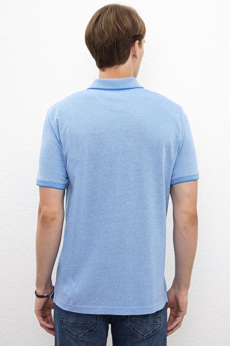 Erkek Kobalt Mavi T-Shirt - 50219258052