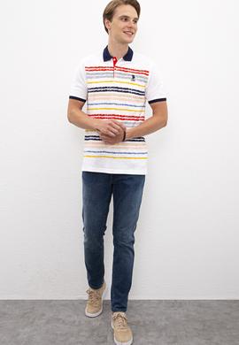 Erkek Açık Kırmızı Polo Yaka Tişört - 50219109032