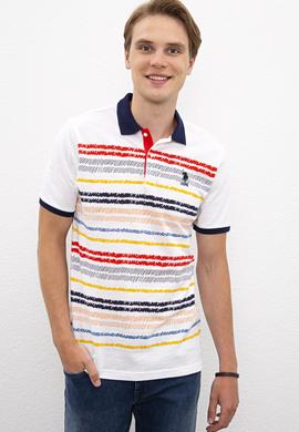 Erkek Açık Kırmızı Polo Yaka Tişört - 50219109032