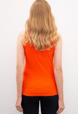 Kadın Nar Çiçeği Bisiklet Yaka T-Shirt Basic - 50219868073