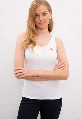 Kadın Beyaz Bisiklet Yaka T-Shirt Basic - 50219868016