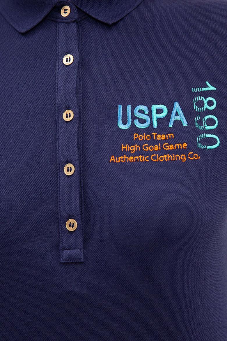 Kadın Lacivert Polo Yaka Tişört - 50220588016