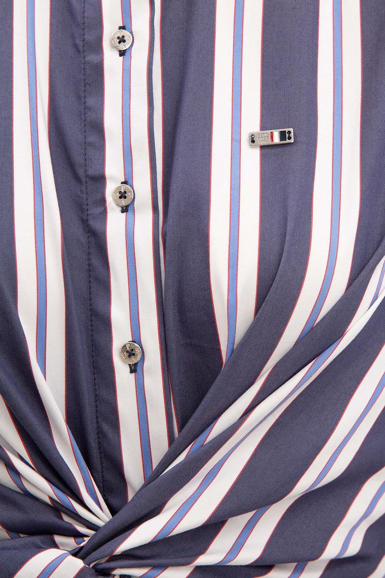 Kadın Lacivert Dokuma Elbise - 50199160004