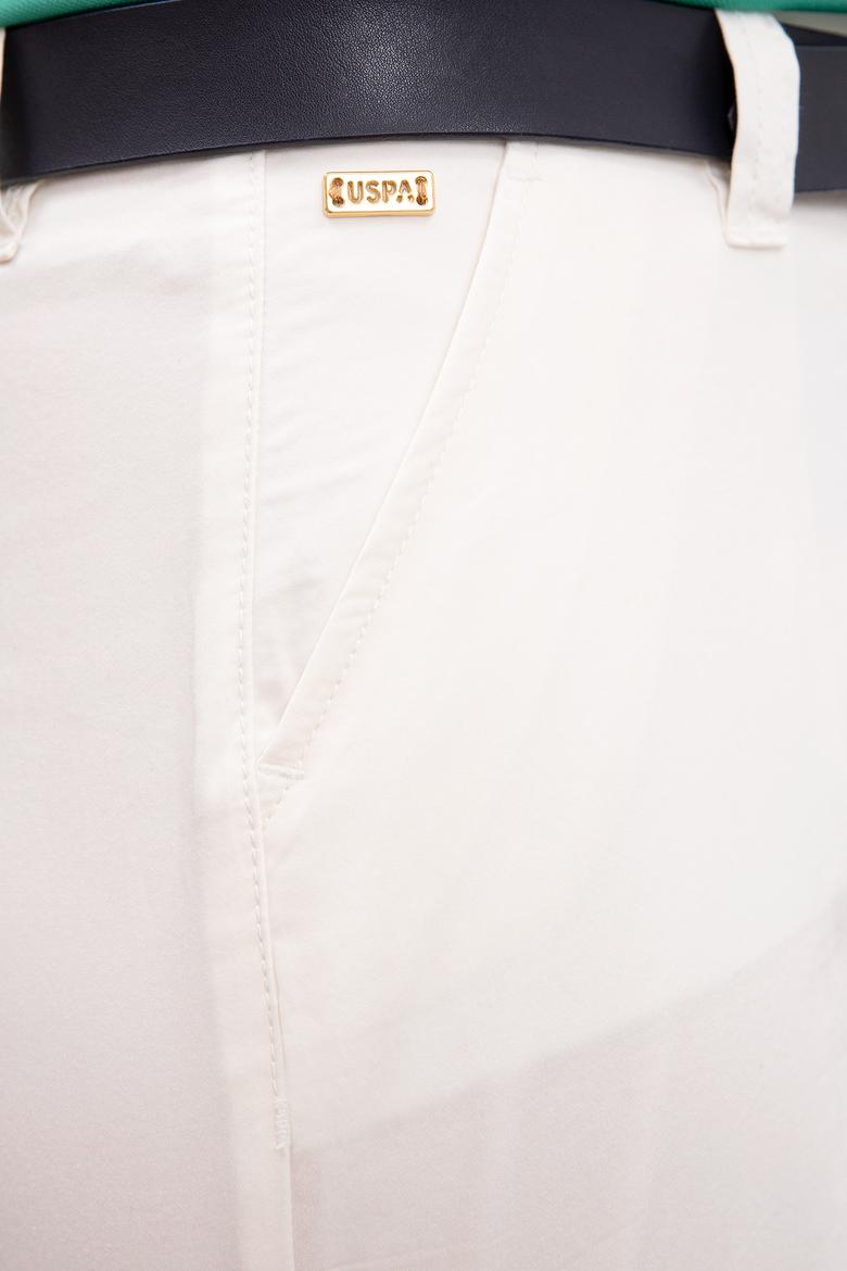 Kadın Beyaz Dokuma Şort - 50218470011