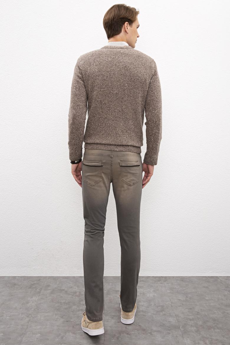 Erkek Kahverengi Denim Pantolon - 50207887004