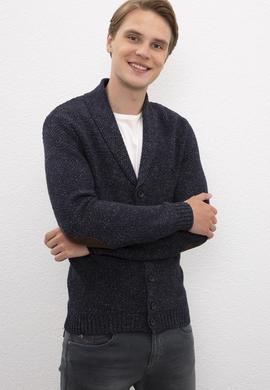 Erkek Lacivert  Triko Hırka - 50208623028