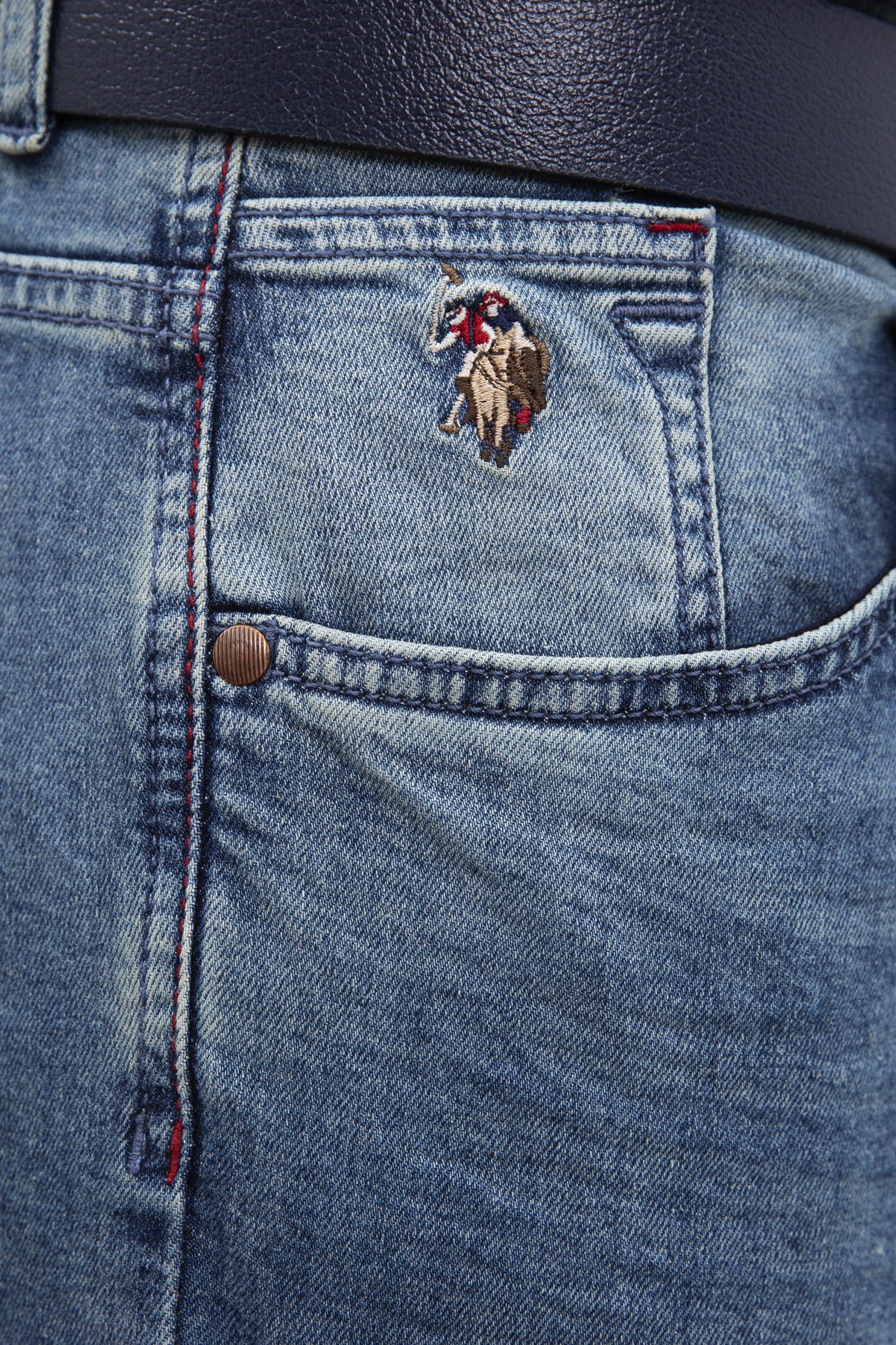Erkek Mavi Denim Pantolon