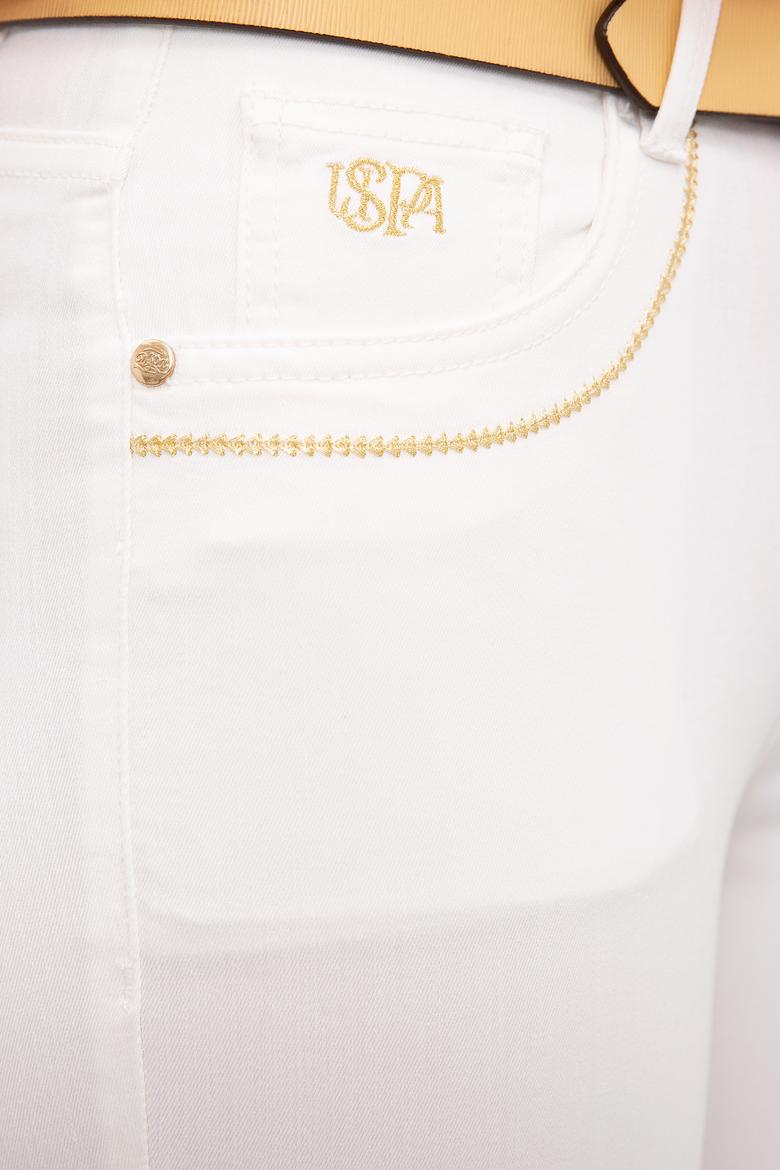 Kadın Beyaz Pantolon - 50218385026