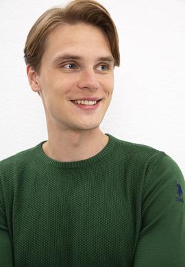 Erkek Yeşil Kazak - 50205643016