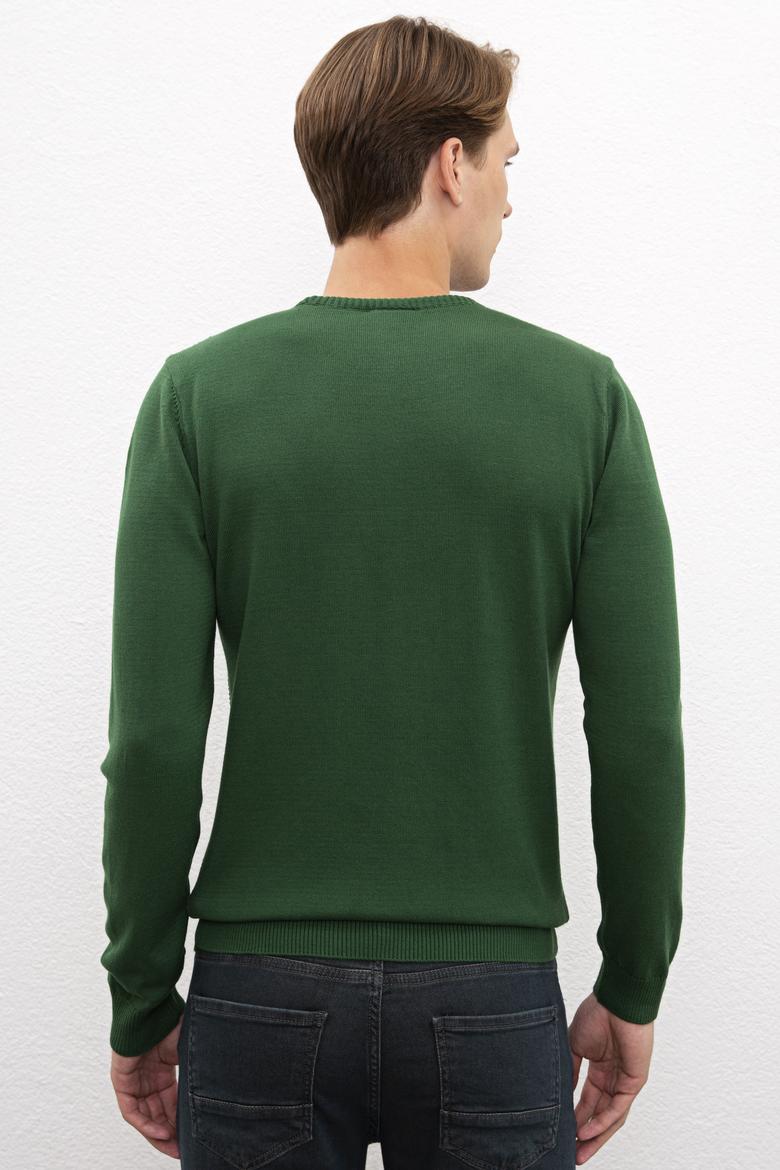 Erkek Yeşil Kazak - 50205643016