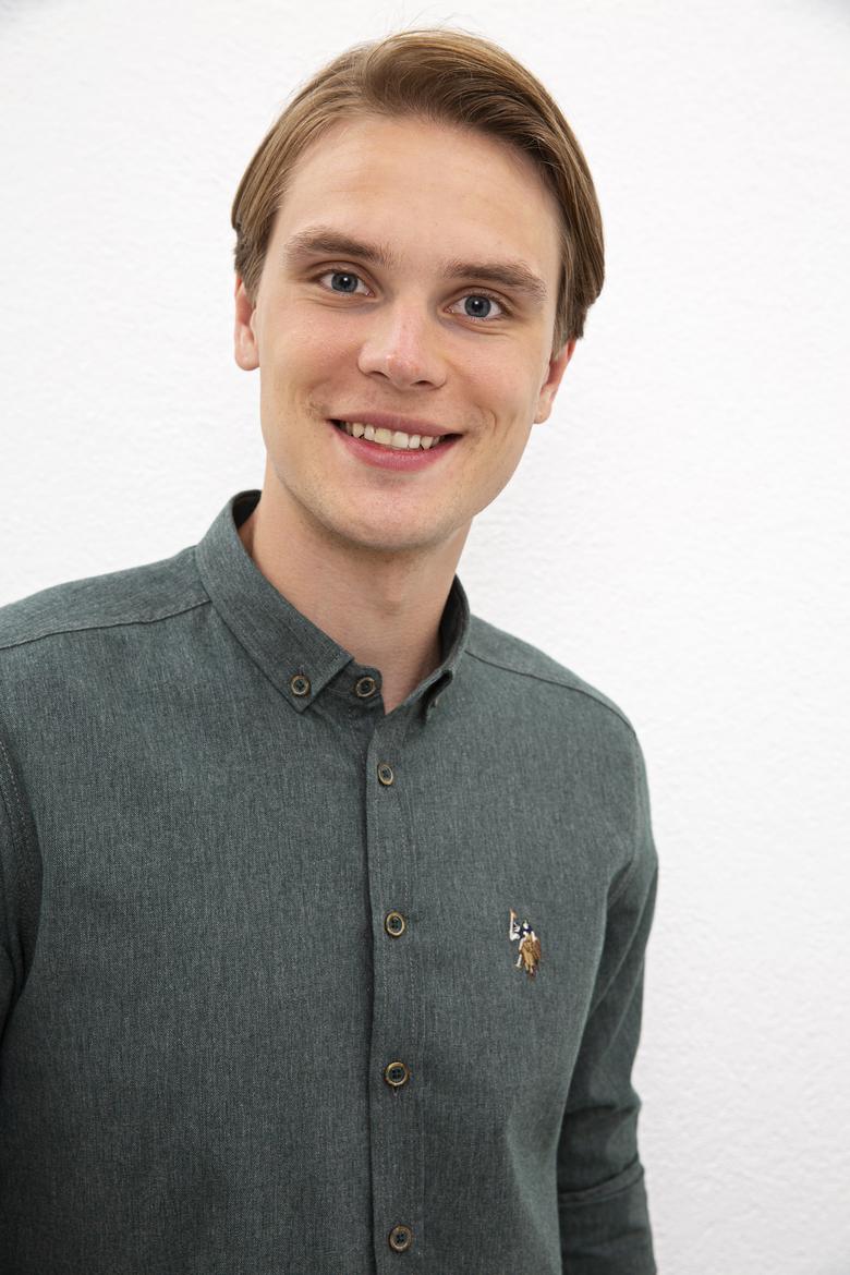 Erkek Yeşil Gömlek Uzunkol Basic - 50205791137