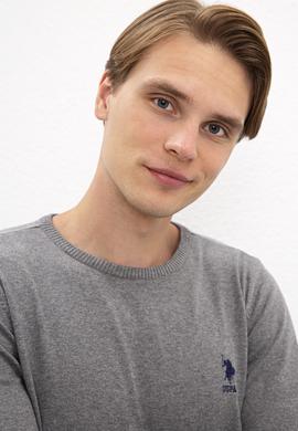 Erkek Gri Melanj Basic Kazak - 50206745043