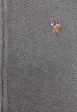 Erkek Gri Melanj  Triko Hırka Basic - 50206746004