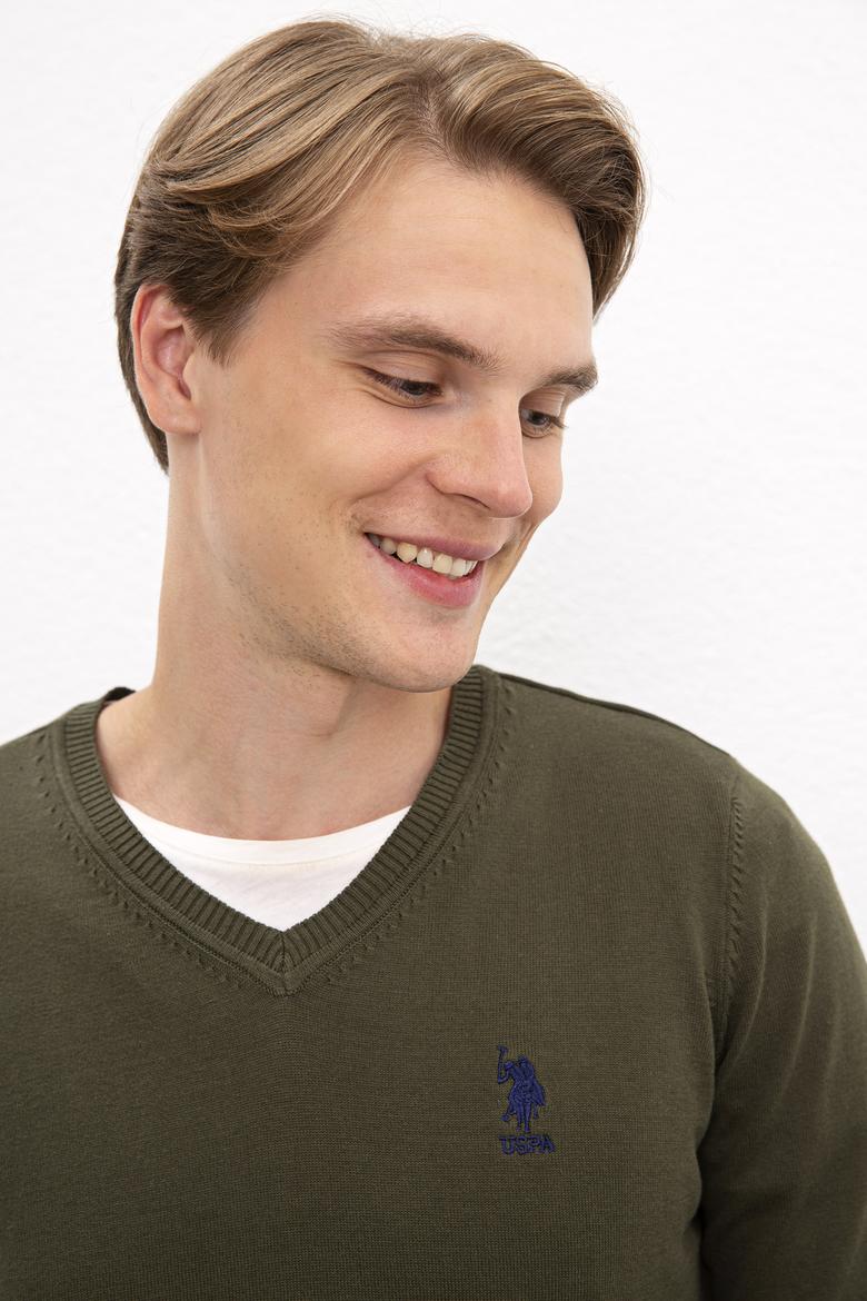 Erkek Haki Basic Kazak - 50206747032