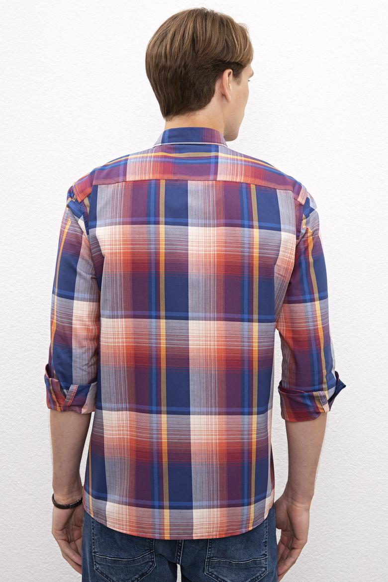 Erkek Kırmızı Gömlek Uzunkol - 50207057006