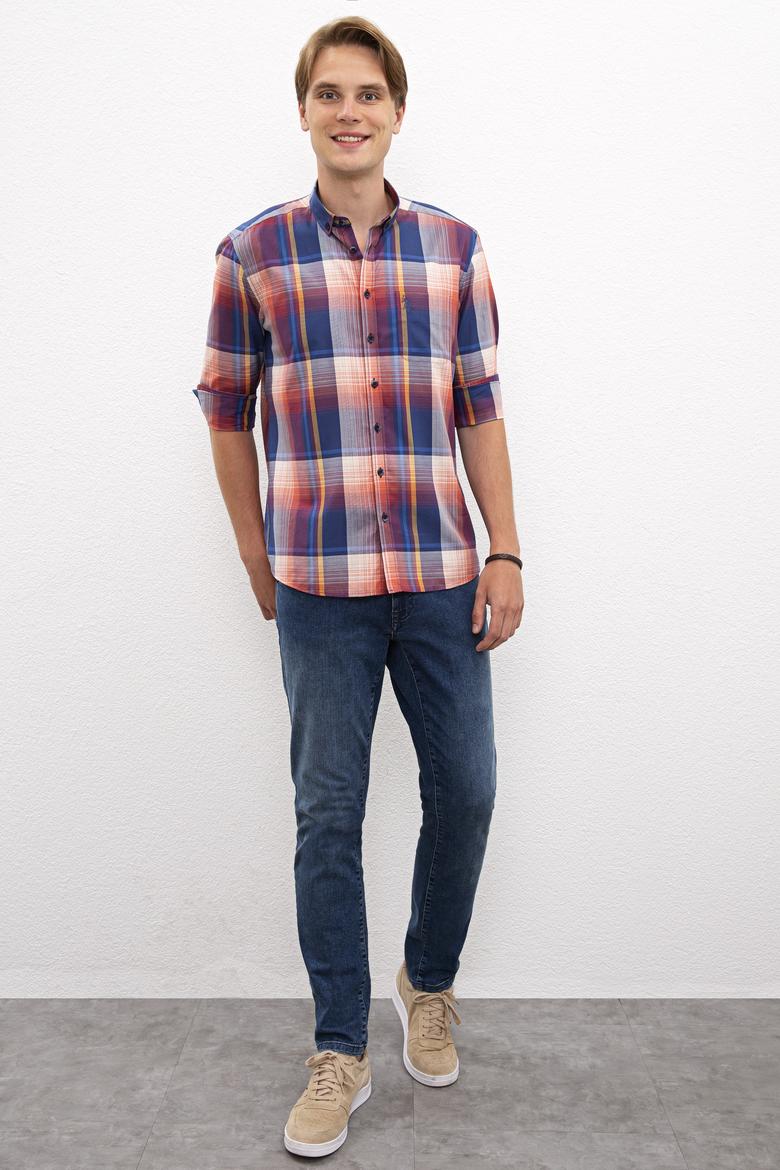 Erkek Kırmızı Gömlek Uzunkol - 50207057006