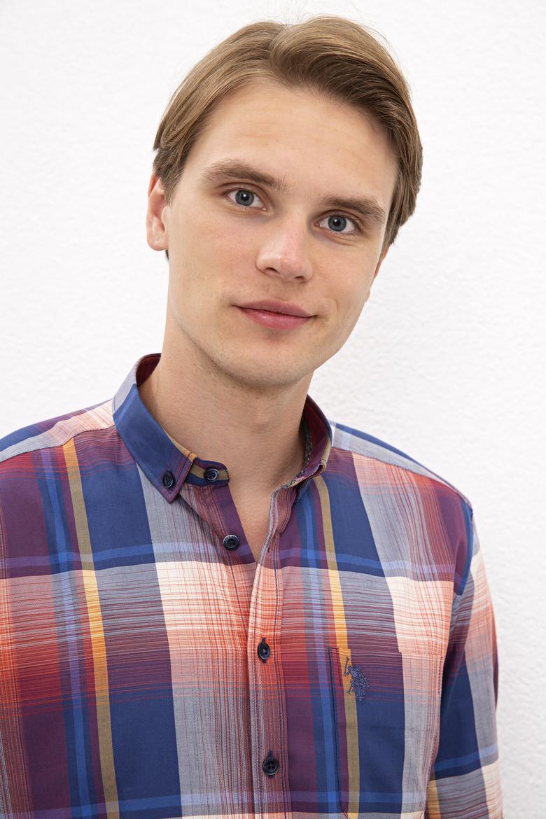 Erkek Kırmızı Gömlek Uzunkol - 50207057006