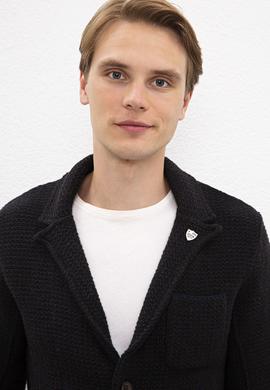 Erkek Lacivert  Triko Hırka - 50207385020