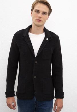 Erkek Lacivert  Triko Hırka - 50207385020