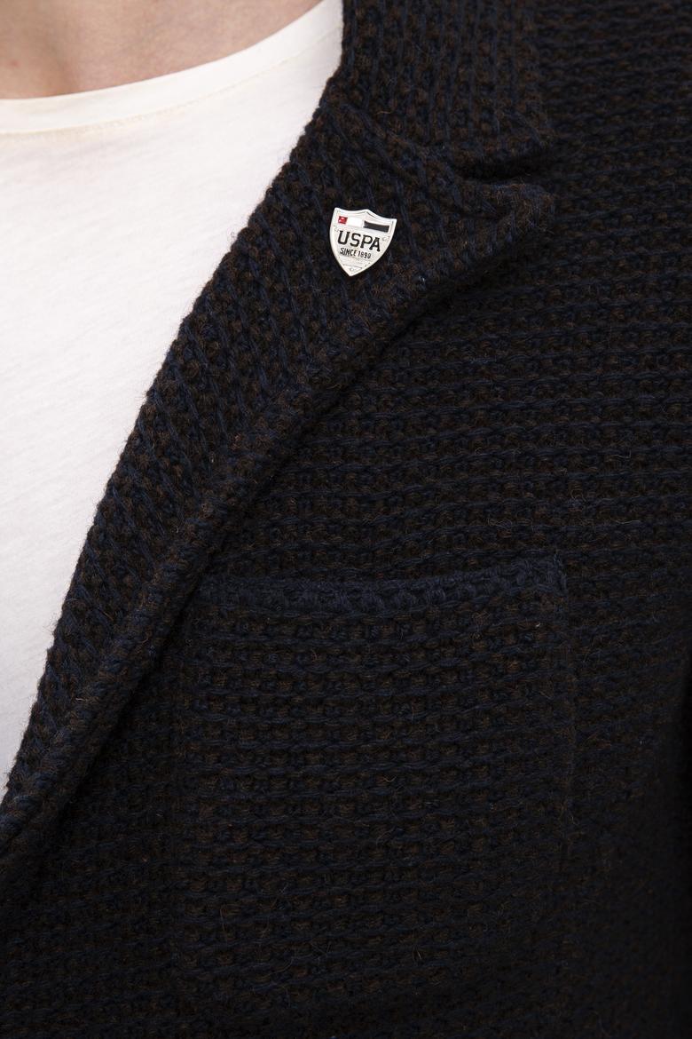 Erkek Lacivert  Triko Hırka - 50207385020