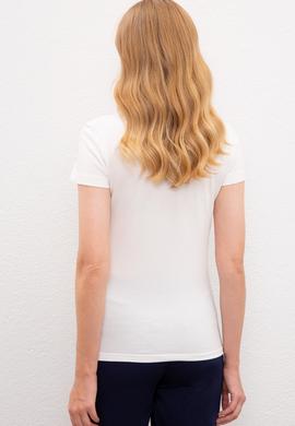 Kadın Beyaz Tişört - 50217840005