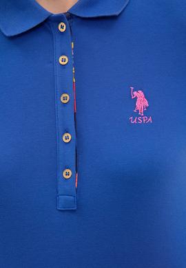 Kadın Mavi Polo Yaka T-Shirt - 50198886057